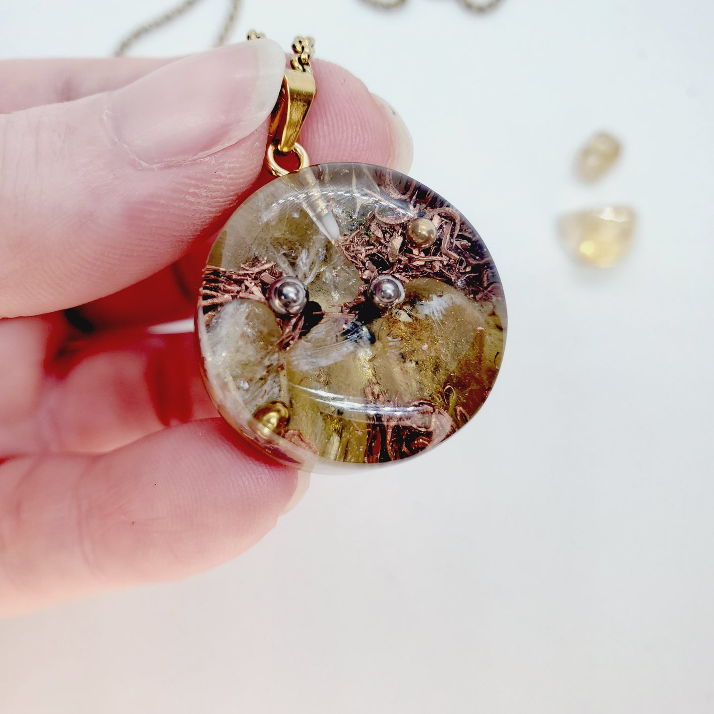 Citrino - Orgonita para la abundancia, manifestación y positividad