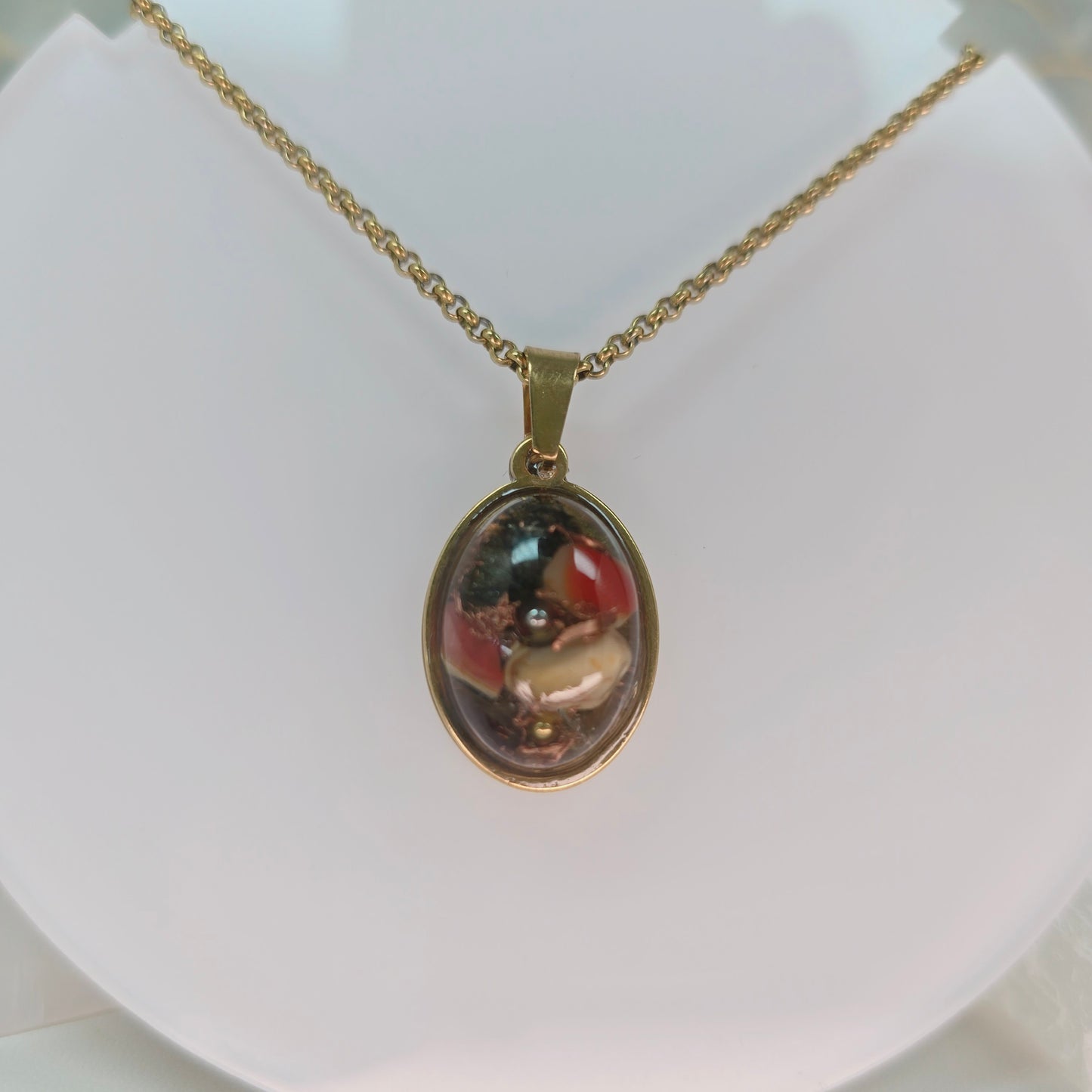 Sanación, Equilibrio y Canalización Superior | Orgonita con Mookaita, Cuarzo Dorado y Rutilado