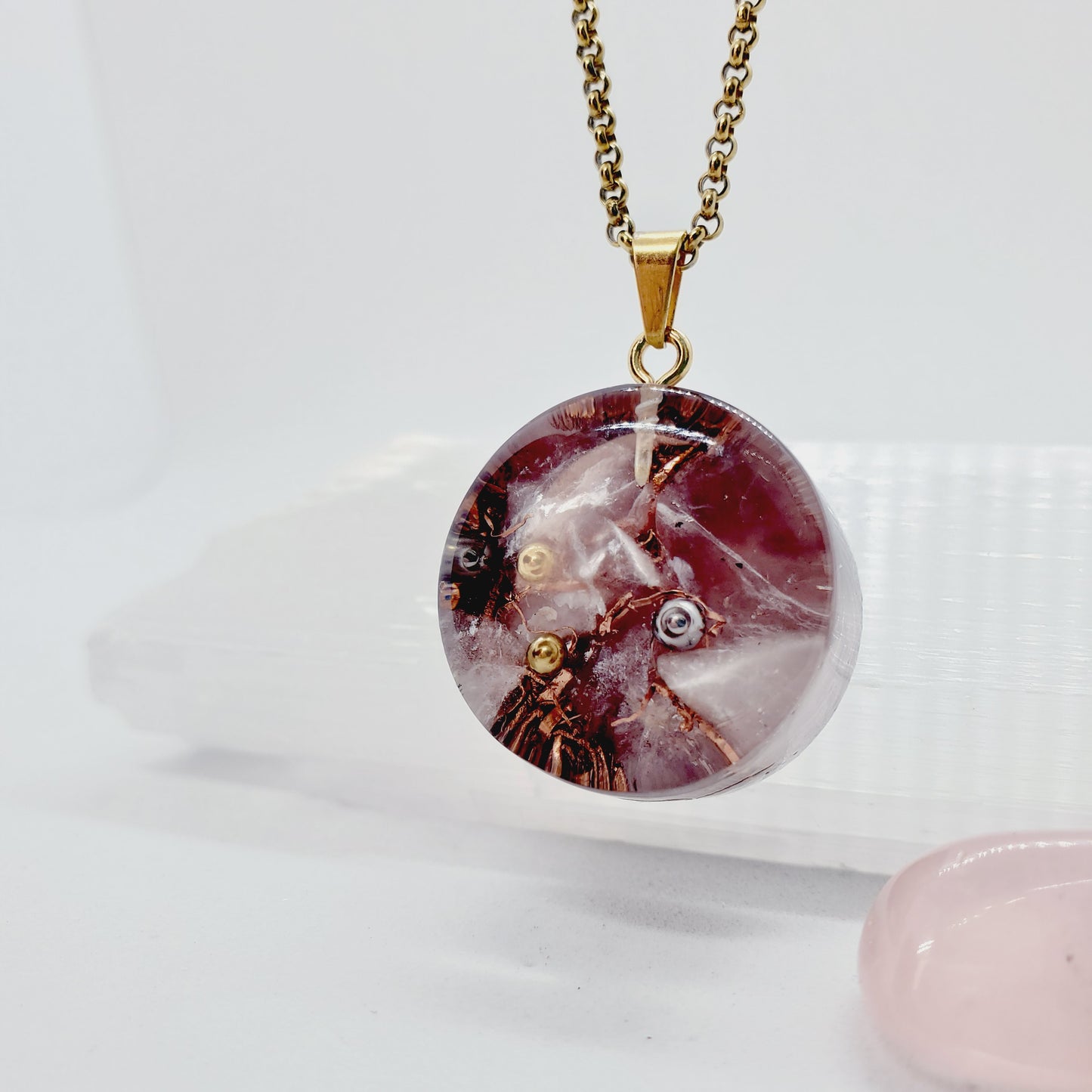 Quartzo Rosa - Orgonite para Amor Próprio, Compaixão e Perdão