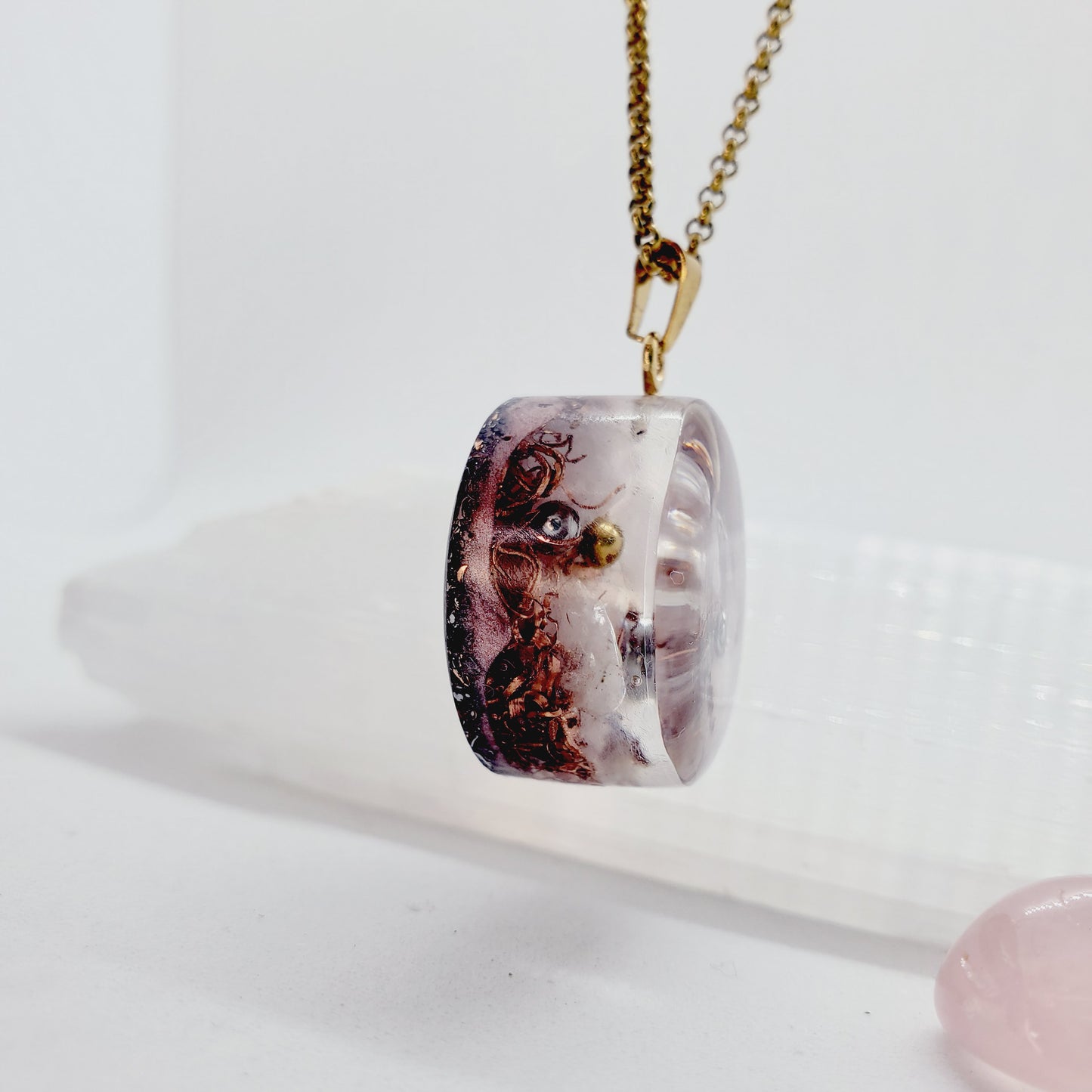 Quartzo Rosa - Orgonite para Amor Próprio, Compaixão e Perdão