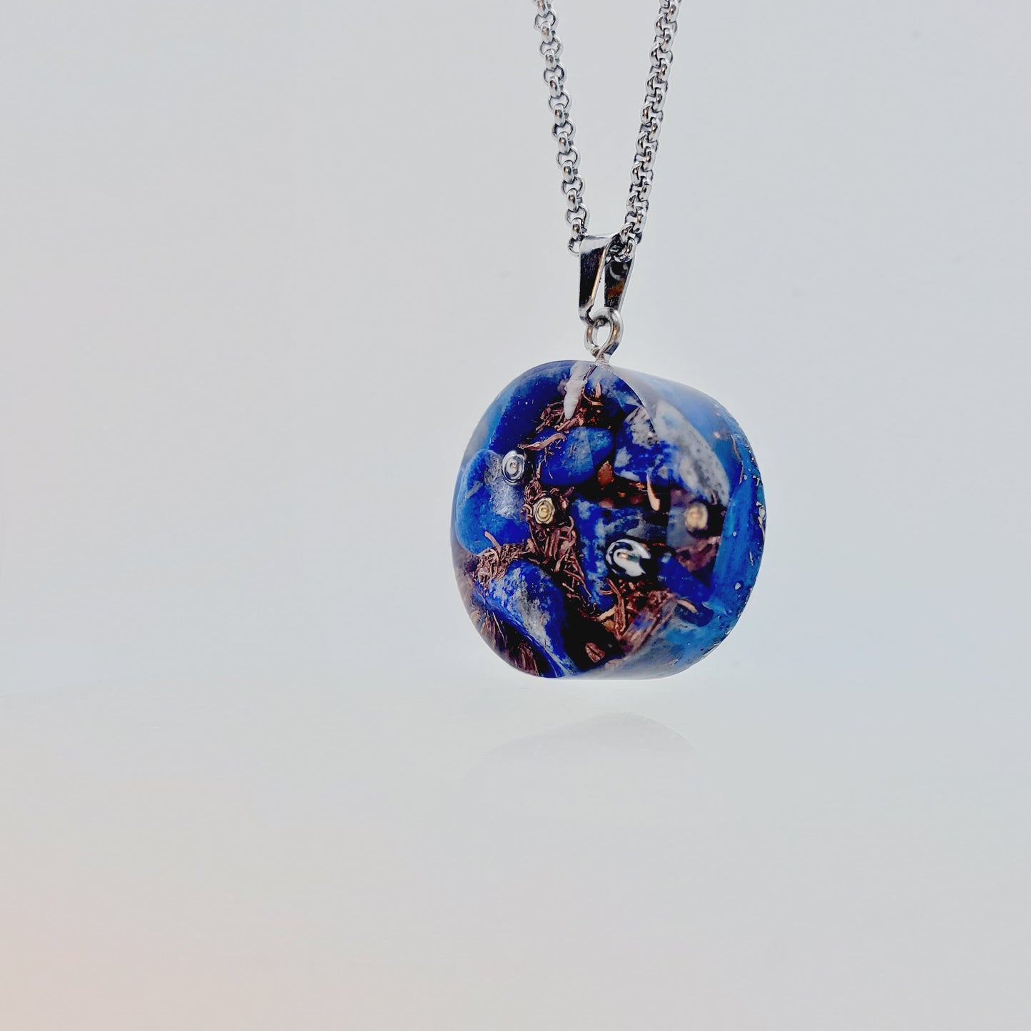 Lapis Lazuli - Orgonite para clareza espiritual, foco e autoconhecimento