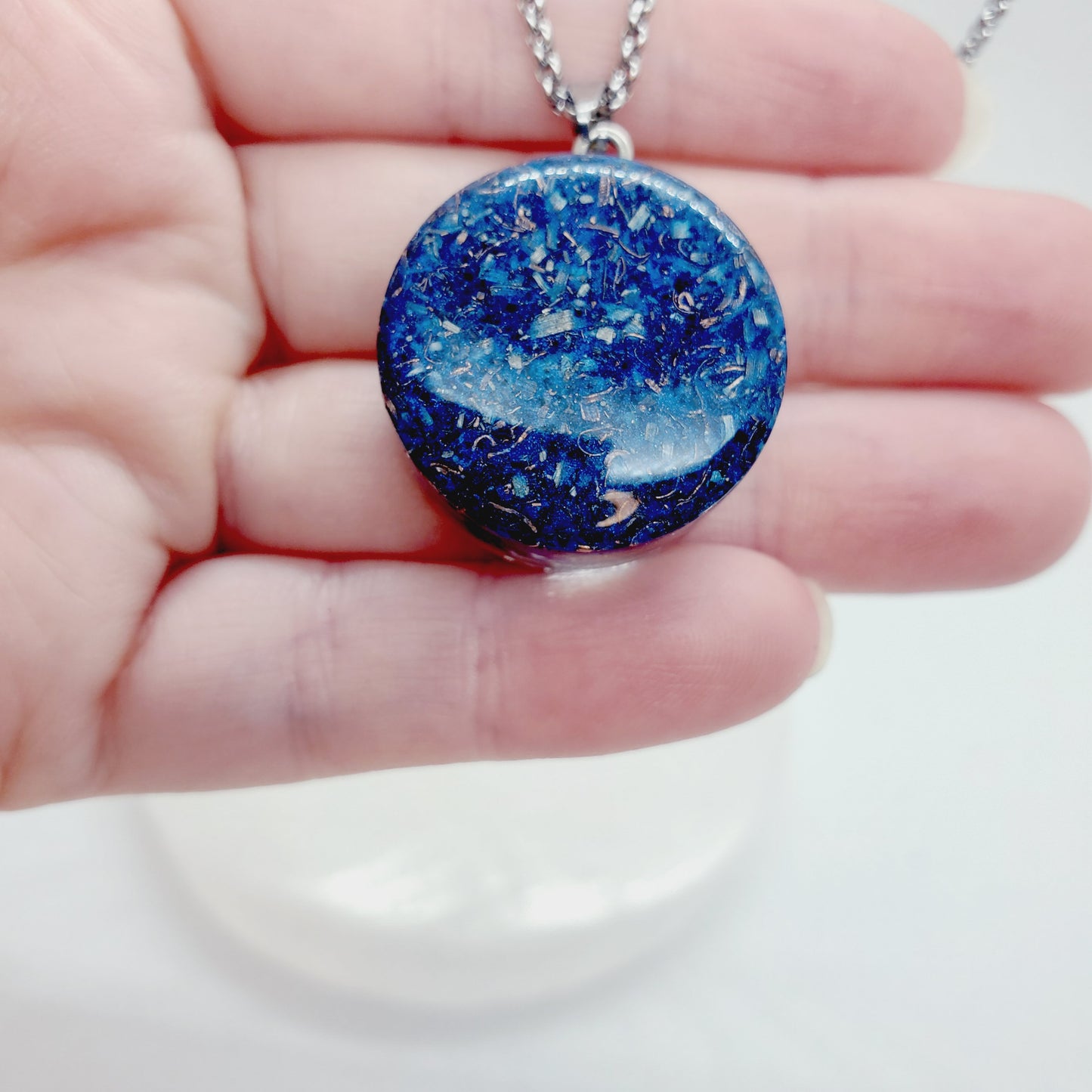 Lapis Lazuli - Orgonite para clareza espiritual, foco e autoconhecimento