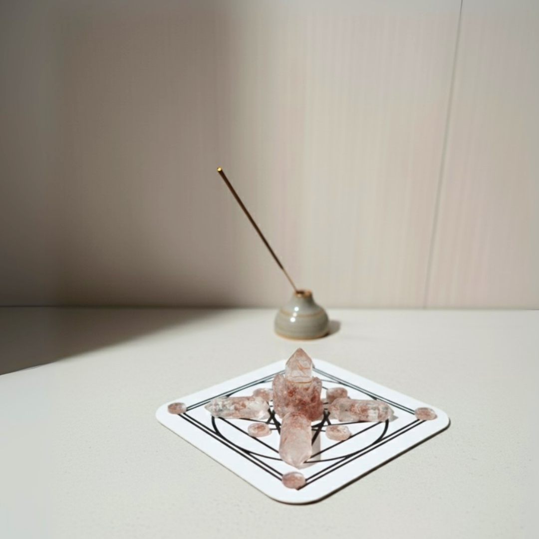 Autoestima, Positividad y Vitalidad | Orgonita con Cuarzo Rosa y Jaspe Rojo