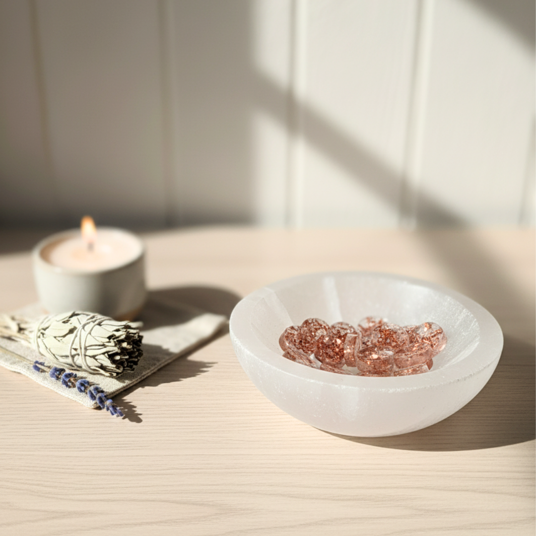 Autoestima, Positividad y Vitalidad | Orgonita con Cuarzo Rosa y Jaspe Rojo