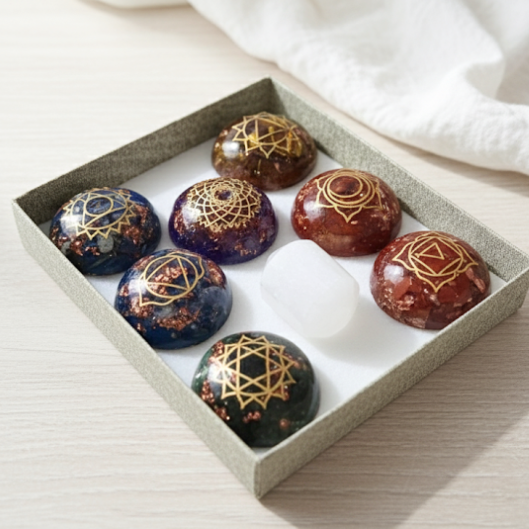 Kit de Cristales para Enraizamiento y Elevación – Estabilidad y Claridad Espiritual