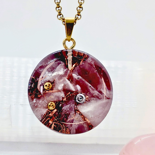 Quartzo Rosa - Orgonite para Amor Próprio, Compaixão e Perdão