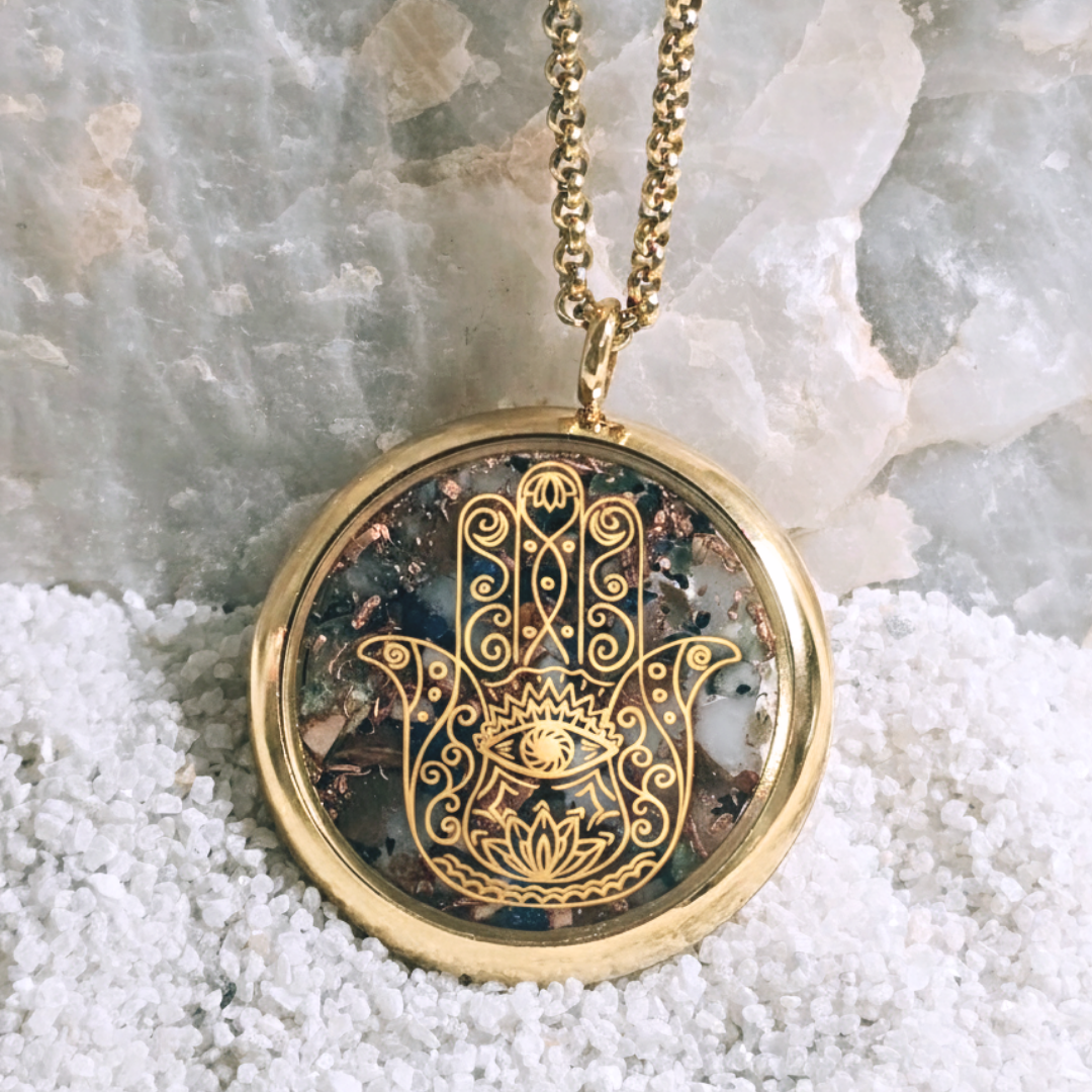 Hamsa | Mão de Fátima - Proteção, Sorte e Felicidade